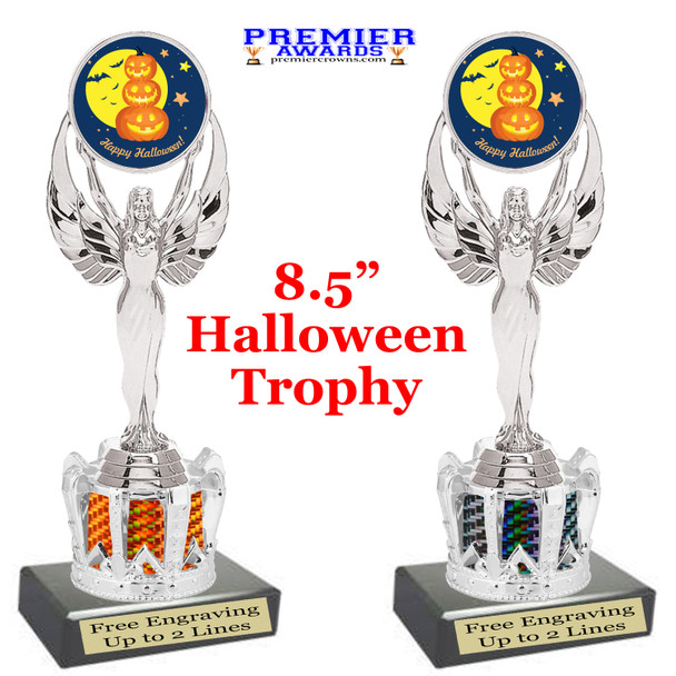 Halloween trophy. Great trophy for your Halloween events, pageants and more.  8.5" tall - design 7