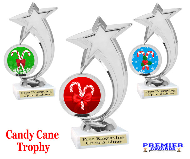 Candy Cane Trophy.   6" tall.  Includes free engraving.   A Premier exclusive design! 6061s