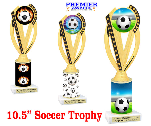 Soccer trophy.   Great trophy for your soccer team, schools and rec departments - sub columns  ph76
