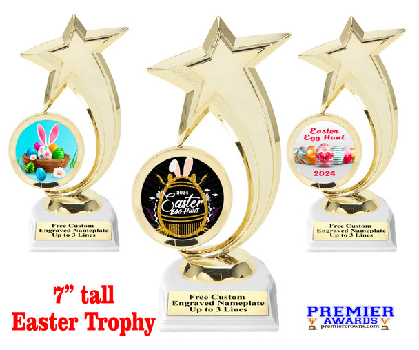 Easter theme  Trophy.   Great award for your pageants, events, competitions, parties and more.  6061g