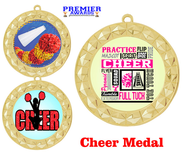 Cheer  Medal  Choice of 9 designs. Great for your cheer squads, teams, competitions, schools and more  935g