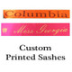 Economy Custom Sashes - Thermal Printed