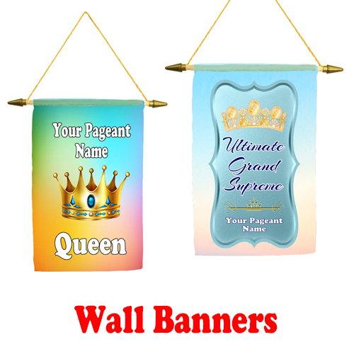 Pageant Awards-Sashes-Scepters - Wall Banners - Premier Crowns and