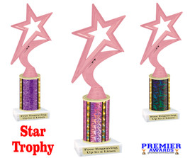 Star Trophy. Choice of column color and height.  Great award for your pageants, events, competitions, parties and more.  5000p