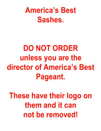 America's Best Sashes - 60"