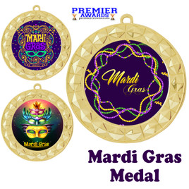  Mardi Gras theme medal.  Great medal for your pageants, contests, competitions and more.  935G