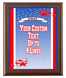  Summer Theme Full Color Plaque.  Customize with your text.  5 Plaques sizes available. (s04