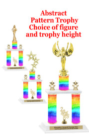 Rainbow  2-Column trophy.  Numerous trophy heights and figures available  (001)