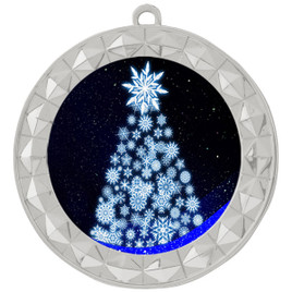 Snowflake Tree  theme medal..  Includes free engraving and neck ribbon.   snowtree-935s