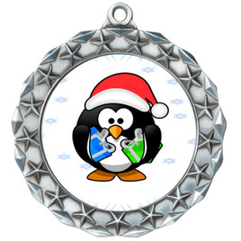 Penguin  theme medal..  Includes free engraving and neck ribbon.   penguin-md40s