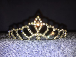 1.250" petite tiara with no side combs