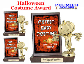 Halloween Costume Contest Plaque and Figure.   A unique award for all of your Halloween theme events and contests  (004