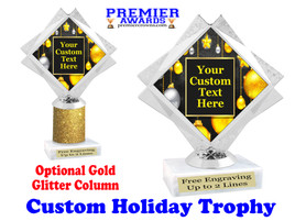 Custom Holiday trophy.  Great trophy for all of your holiday events and pageants. 5092-7