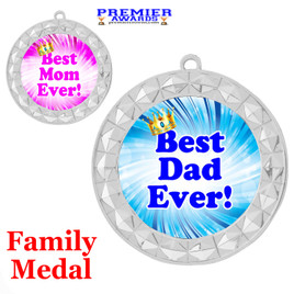 Best Family Medal. Show your appreciation and love to your family members with this great medal.  935s