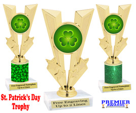 St. Patrick's Day Trophy.   Great award for your pageants, events, competitions, parties and more.  -004