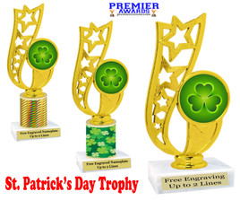 St. Patrick's Day Trophy.   Great award for your pageants, events, competitions, parties and more.  -92226-1