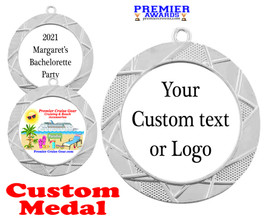 Custom medal.  Upload your logo, art work or text for a unique medal great for any event!  940s