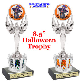 Halloween trophy. Great trophy for your Halloween events, pageants and more.  8.5" tall - design 4