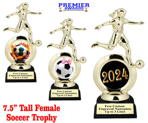1st Place Female Soccer Trophy - A&E Trophy
