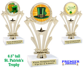 St. Patrick's Day Trophy.   Great award for your pageants, events, competitions, parties and more.  h416