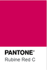 Pantone Rubine Red