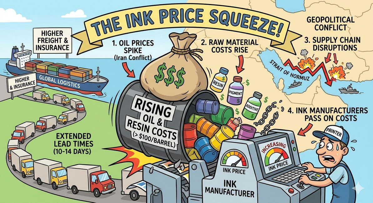Iran War Driving Up Offset Ink Prices