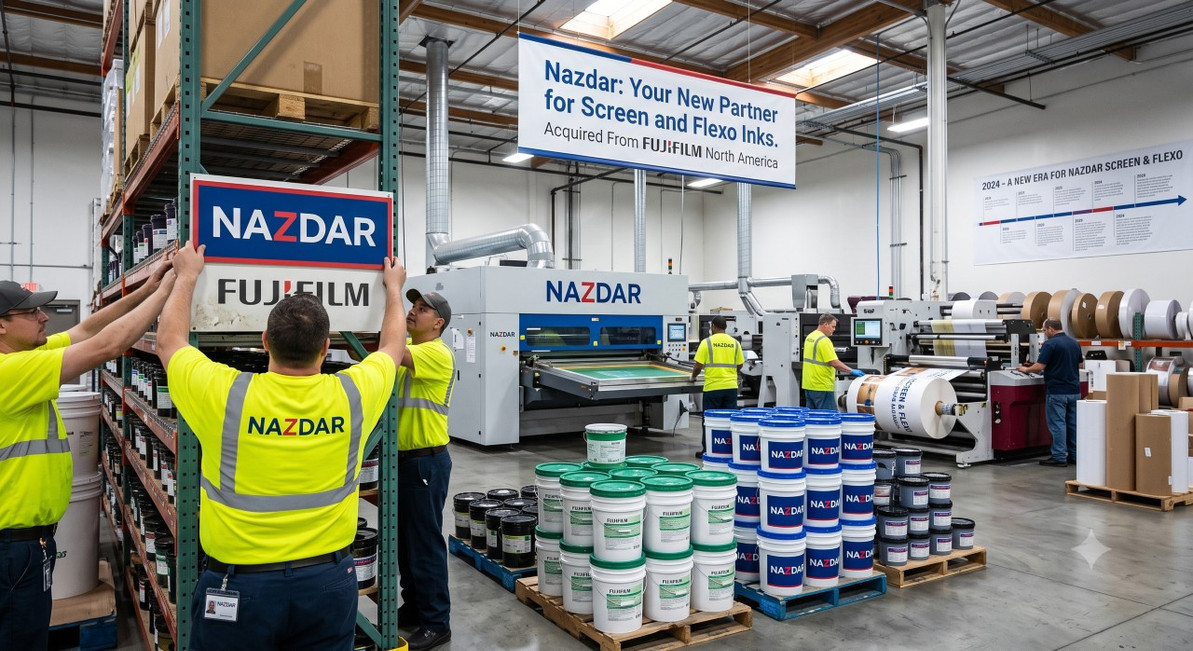 Fujifilm North America Sells Screen and Flexo Ink Unit to Nazdar