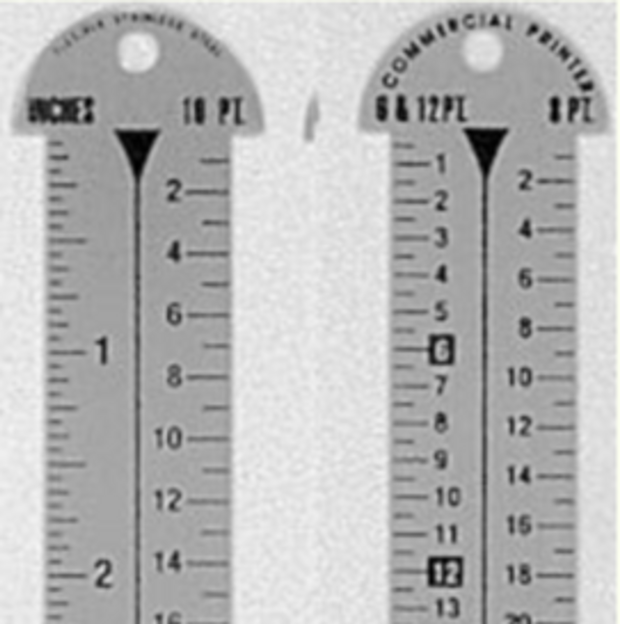 Buy Style 614-B Gaebel Line Gauges + 614B 12 Gaebel Stainless Steel Rulers  Online