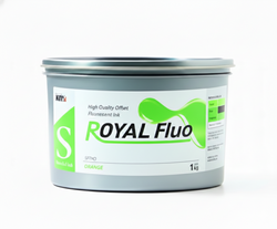 KMI Royal Series Fluorescent Offset Ink - 802 Green (5 lb can)