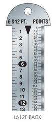 Gaebel Rulers 612-F Series Line Gauges 