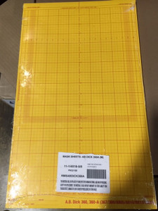 Lithco Goldenrod Masking Sheets  -  Ryobi 3200  PFA   (13" x 19-1/2")