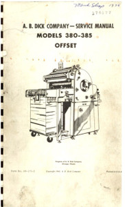 AB Dick Press Manual AB Dick Press Manual