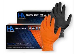 Hand Armor® GEOTEX GRIP™ Textured Nitrile Gloves 9 Mil