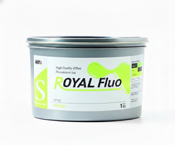 KMI Royal Series Fluorescent Offset Ink - 803 Yellow (5 lb can)