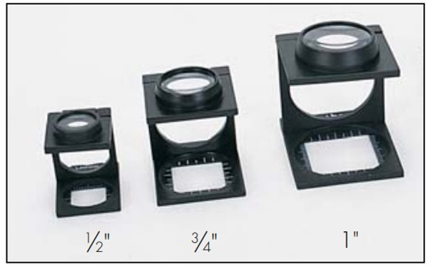 Lithco Linen Testers | Magnifiers | 1/2" | 3/4" | 1"