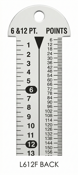 Gaebel Rulers 612-F Series Line Gauges 