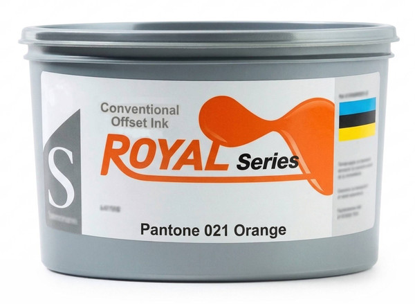 KMI Royal Series Offset Ink - Pantone 021 Orange