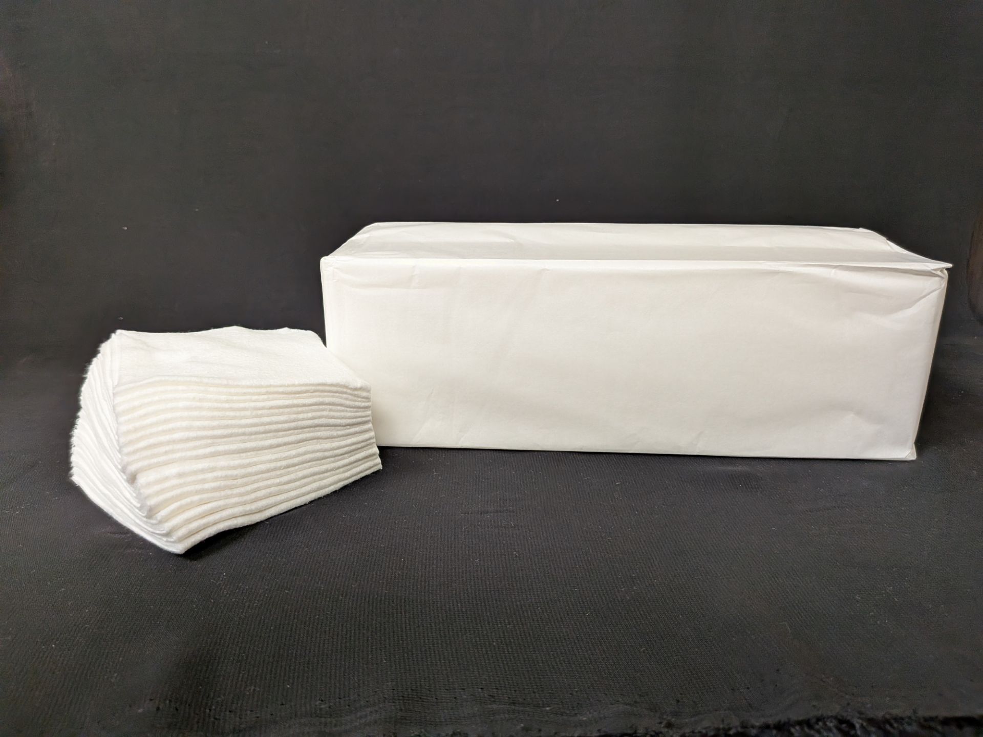 burnishine 4x4 cotton pads/wipes 