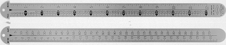 Gaebel Rulers 612-G Series Line Gauges