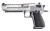 Magnum Research DE50SRMB Desert Eagle Mark XIX 50 AE Caliber with 6" Muzzle Brake/Picatinny Rail Barrel, 7+1 Capacity, Overall Stainless Steel Finish, Picatinny Rail/Beavertail Frame, Serrated Slide & Black Rubber Grip