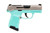 Sig Sauer, P365, Striker Fired, Semi-automatic, Polymer Frame Pistol, Sub-Compact, 380 ACP, 3.1" Barrel, Turquoise Frame, Nickel Optics Ready Slide, SIGLITE Day/Night Sights, 10 Rounds, 2 Magazines