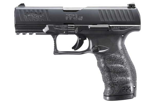 WALTHER PPQ M2 45ACP 10+1 4" BLACK 2807077 STANDARD MAG RELEASE