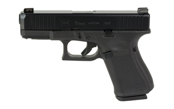 Glock, Glock 19, Striker Fired, Compact Size, 9MM, 4.02" Marksman Barrel, Polymer Frame, Matte Finish, Ameriglo Agent Night Sights