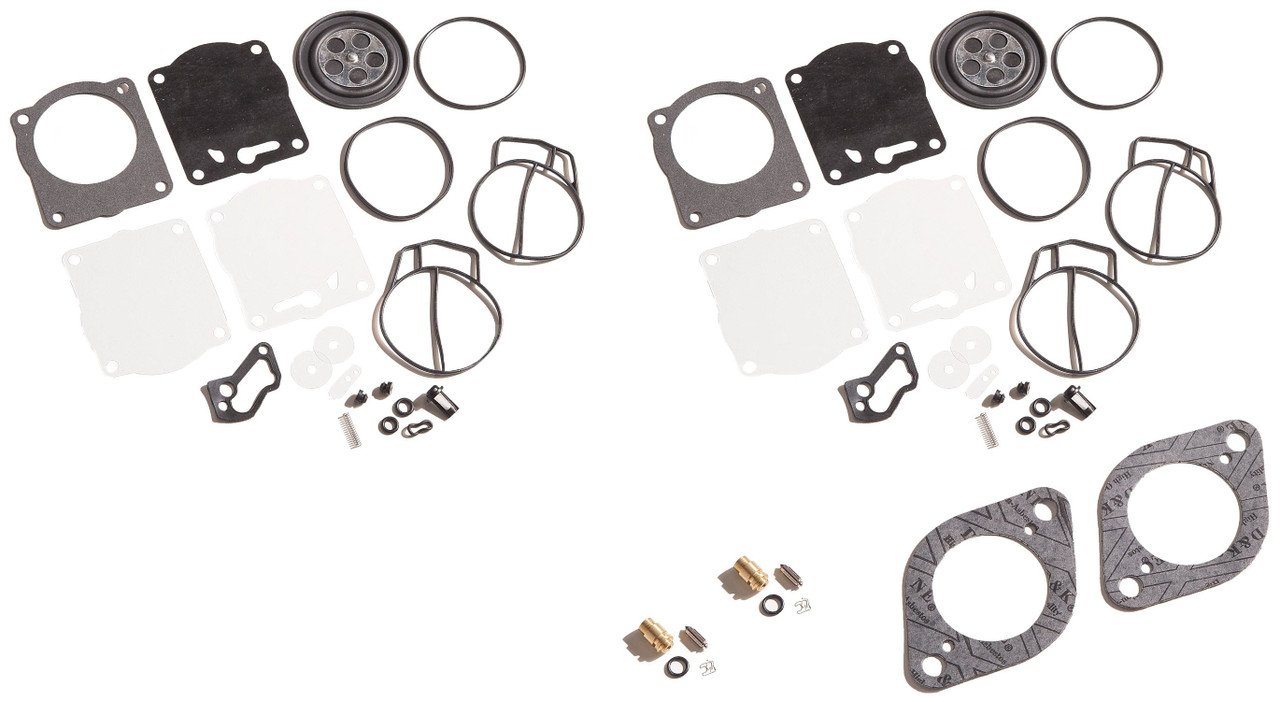 Twin Carb Rebuild Kit Needle Seat & Base Gaskets Sea Doo 947 951