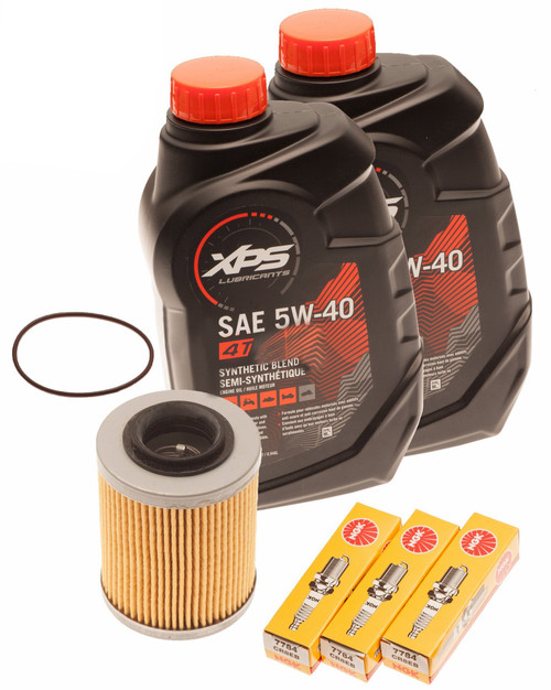 Sea Doo Spark 900 Oil Change Kit W/ Filter O-Ring & NGK Spark Plugs