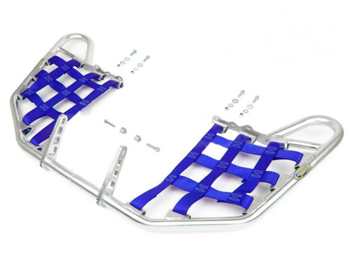 Nerf Bars for Yamaha YFZ450R 2009-2020 Silver Bars/Blue Nets