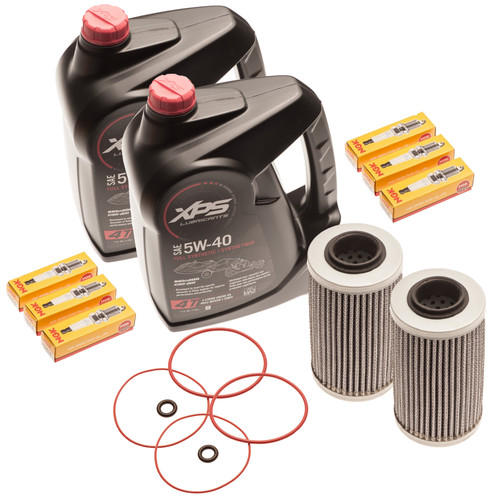 SeaDoo Oil Change Kit W/ Filter O Rings & Spark Plugs RXPX RXTX GTX 300 2 Pack