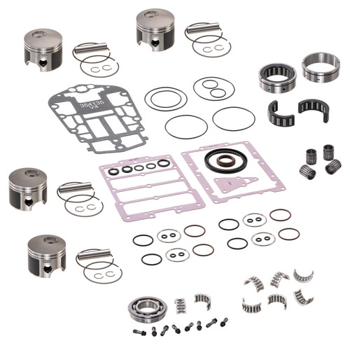 Powerhead Piston Gasket Rebuild Kit Johnson Evinrude 115 130 V4 Etec .020" Over