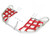 Honda TRX300EX TRX 300EX Nerfbars Atv Nerf Bars 1993-2009 Silver Bars/Red Nets