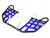 Nerf Bars for Yamaha YFZ450R 2009-2020 Black Bars/Blue Nets
